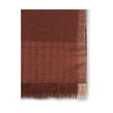 Weaver plaid 120x170 cm - Red Brown - ferm LIVING
