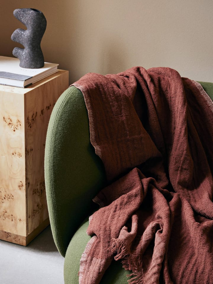 Weaver plaid 120x170 cm, Red Brown Ferm Living