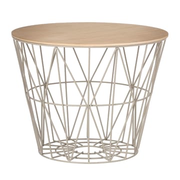 Wire basket top oiled oak - small Ø 40 cm - Ferm Living