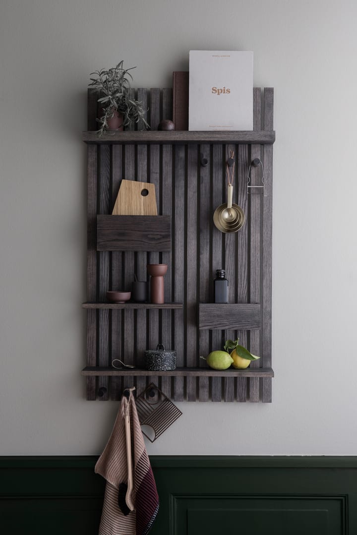 Wooden multi shelf hylde, Mørkbejdset ask Ferm Living
