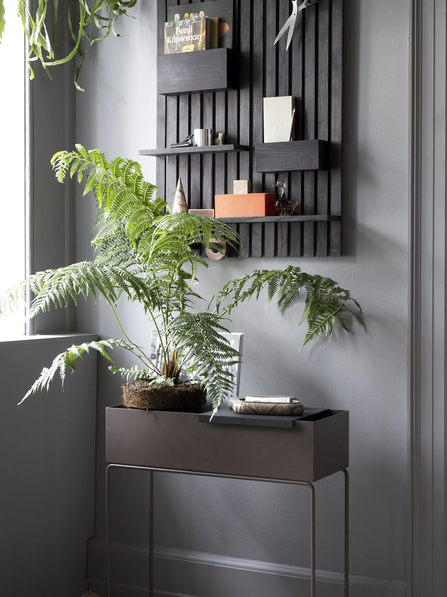 Wooden multi shelf hylde, Mørkbejdset ask Ferm Living