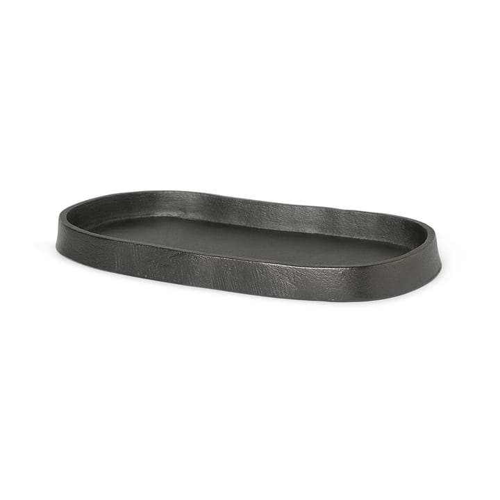 Yama bakke oval 9,5x19 cm
 - Sværtet aluminium - Ferm LIVING