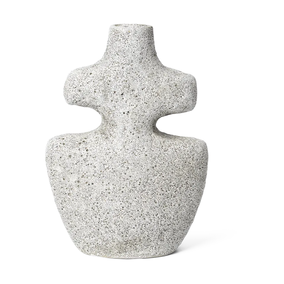 Yara lysestage medium, Grey Pumice Ferm Living