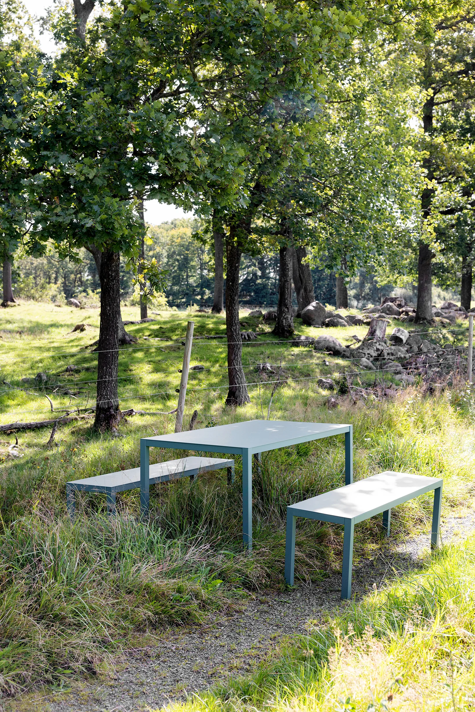 Aria bænk, Sage green Fiam