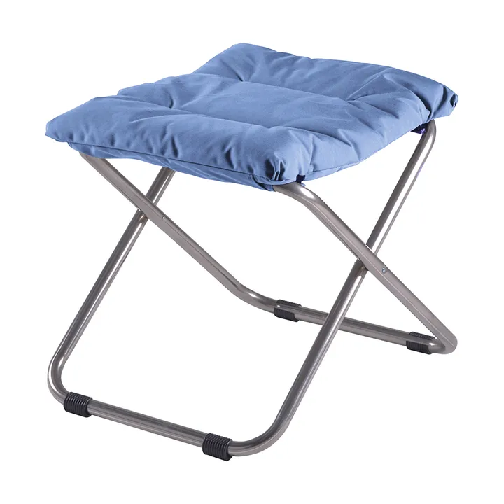 Chico Soft skammel - Light blue-beige supertex - Fiam