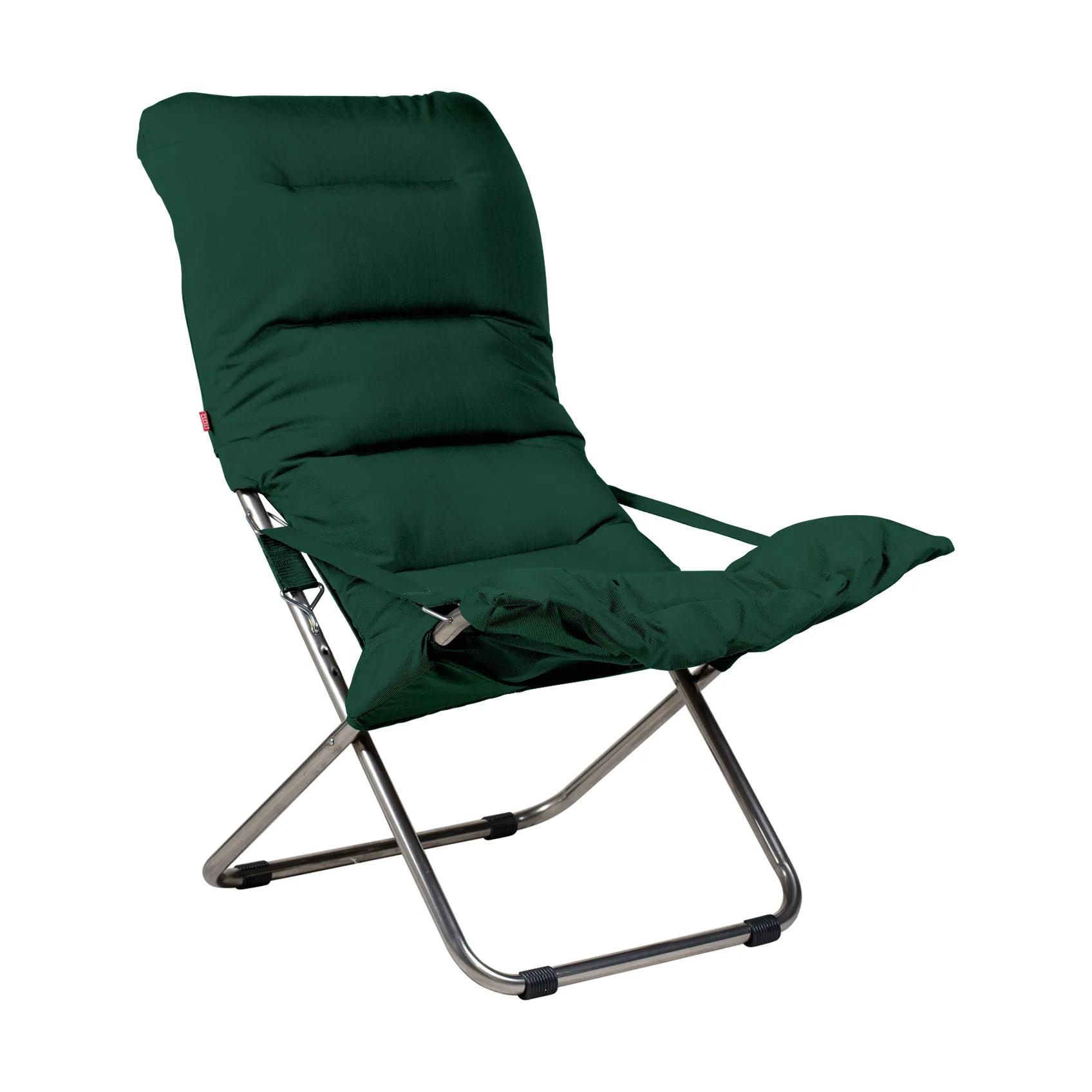 Fiesta Soft solstol, Stof dark green-aluminiumstativ Fiam