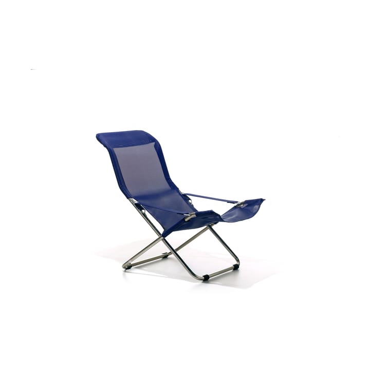 Fiesta Soft solstol, stof navy, aluminiumstel Fiam