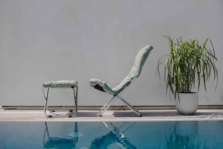 Fiesta Soft solstol, Stof sage green-aluminiumstativ Fiam