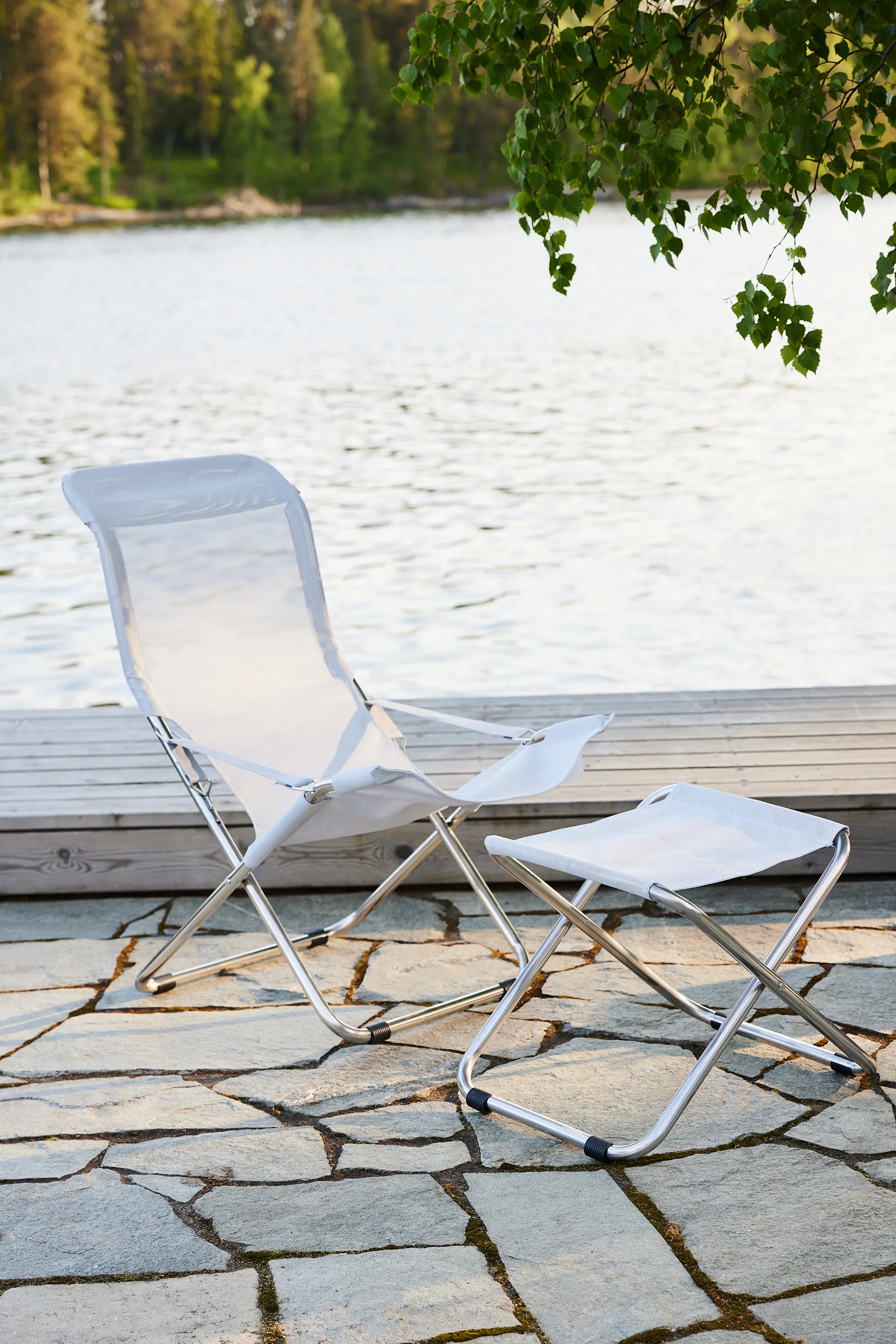 Fiesta solstol, Hvid Fiam