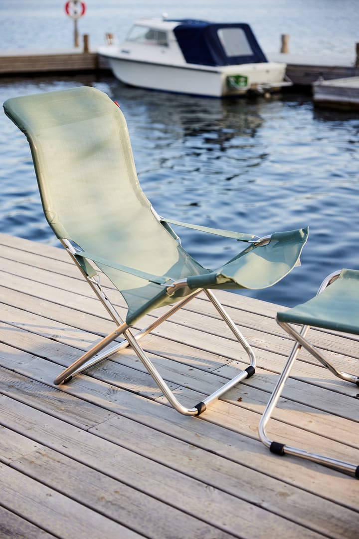 Fiesta solstol, Sage green-aluminiumstativ Fiam