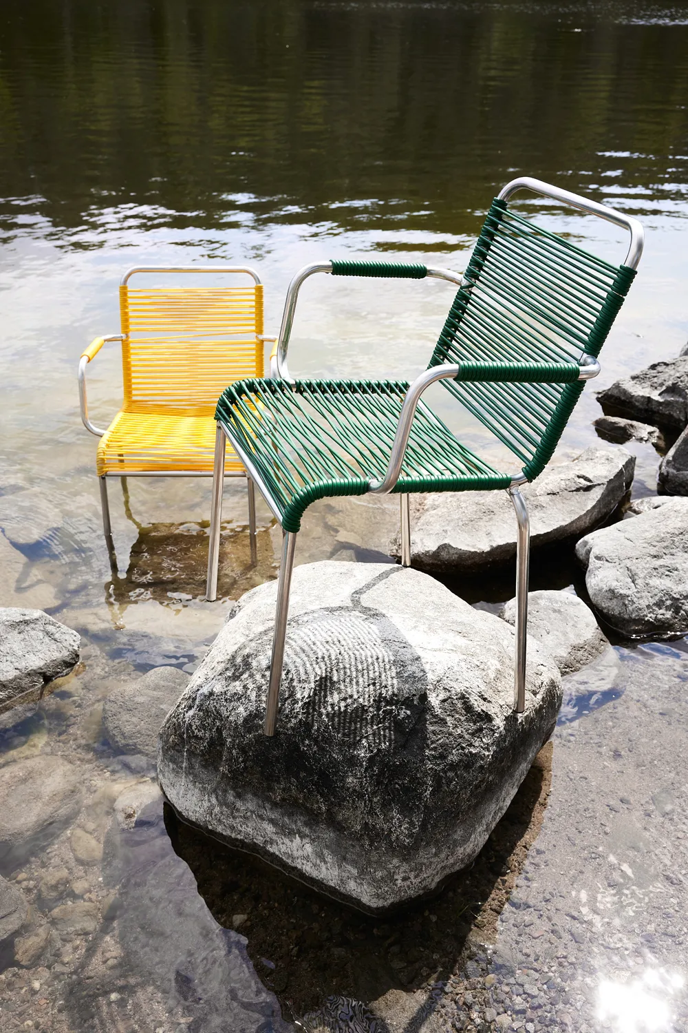 Mya Spaghetti armstol, Dark green Fiam