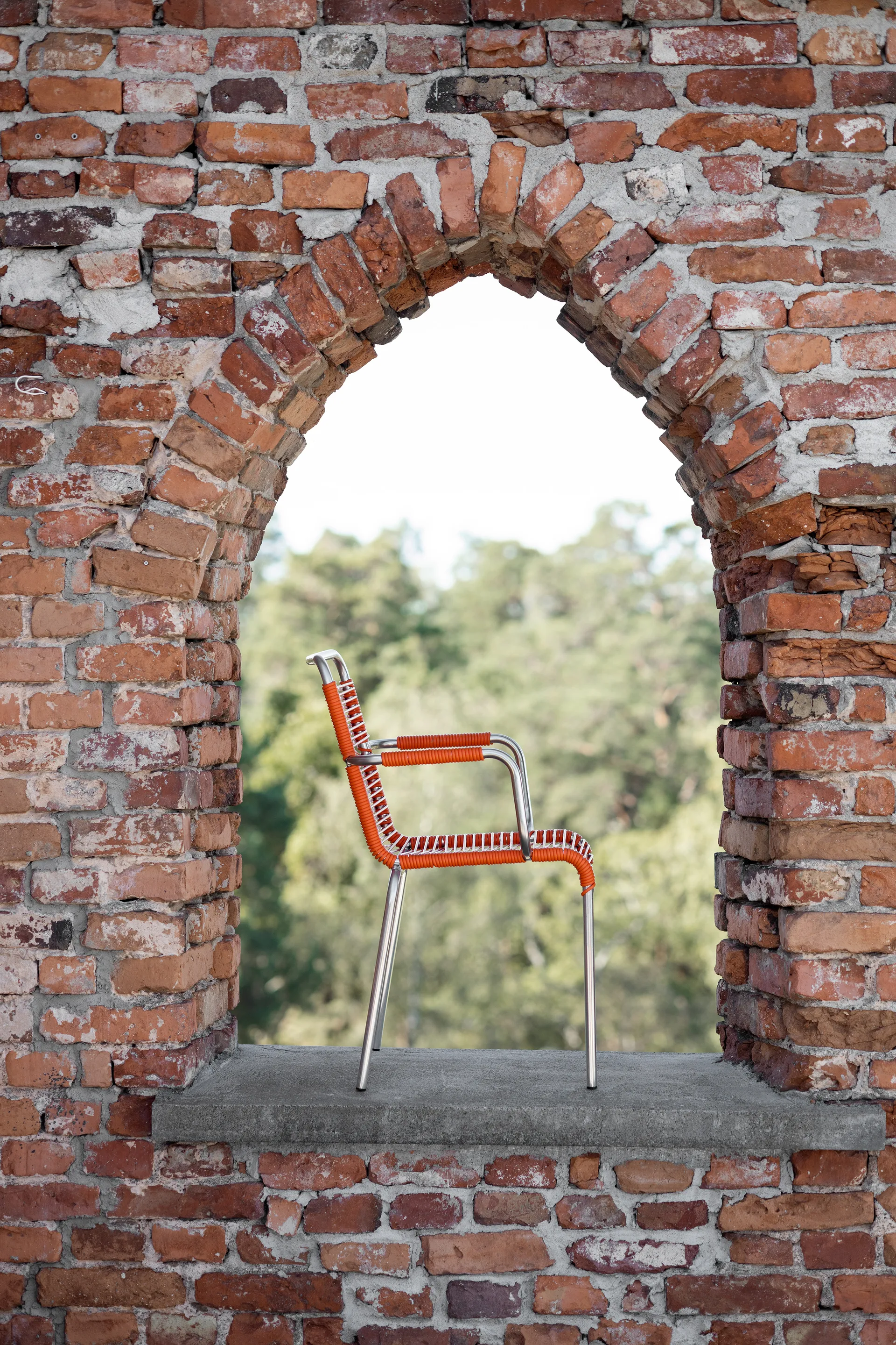 Mya stol aluminium, Orange Fiam