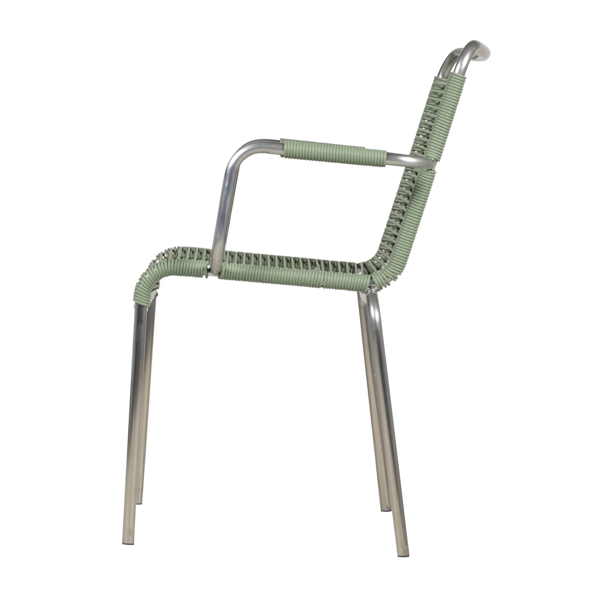 Mya stol aluminium, Sage green Fiam