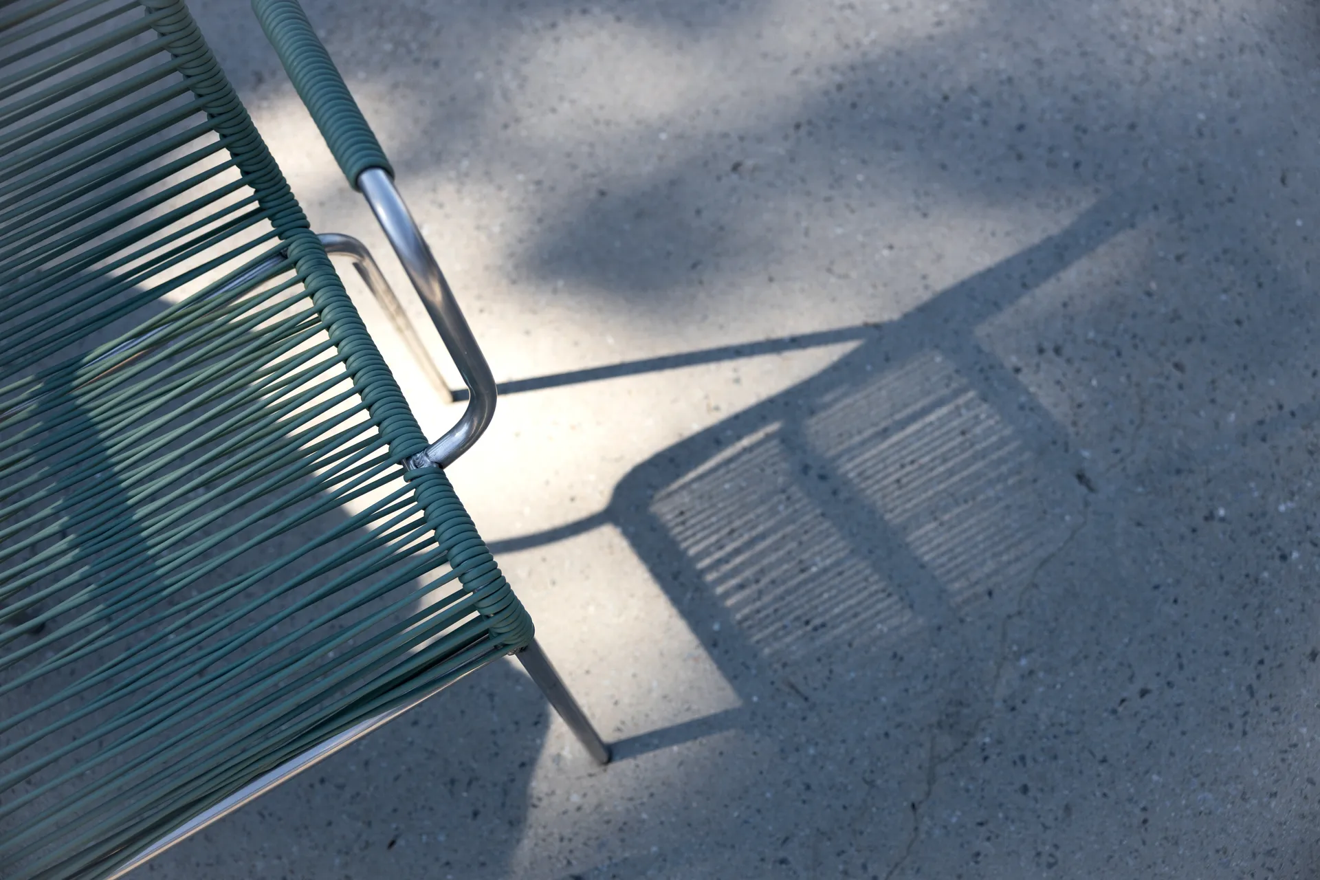 Mya stol aluminium, Sage green Fiam