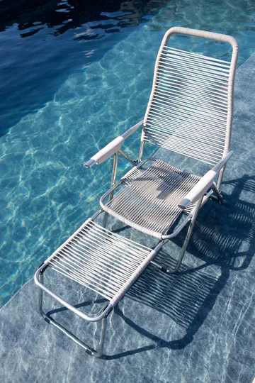 Spaghetti solseng med fodstøtte - Grey - Fiam