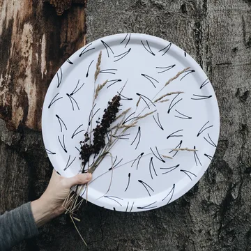 Barr bakke Ø38 cm - Sort/Hvid - Fine Little Day