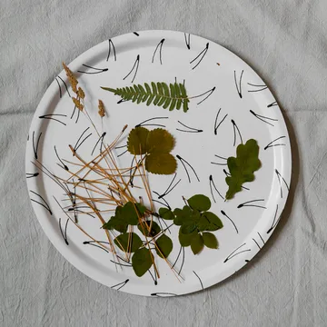 Barr bakke Ø38 cm - Sort/Hvid - Fine Little Day