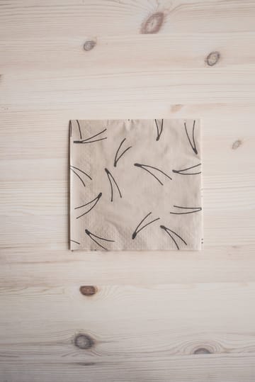 Barr servietter 33x33 cm 25-pak - Natur - Fine Little Day
