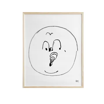 Bubbles plakat 40x50 cm - Sort/Hvid - Fine Little Day