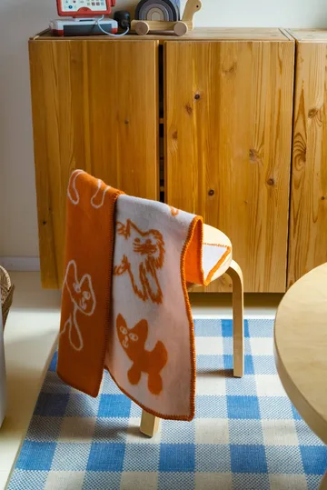 Cats uldplaid - Orange, 65x95 cm - Fine Little Day