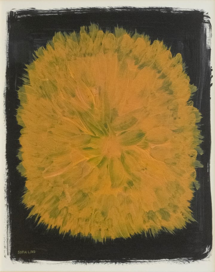 Dandelion plakat 40x50 cm - Gul/Sort - Fine Little Day