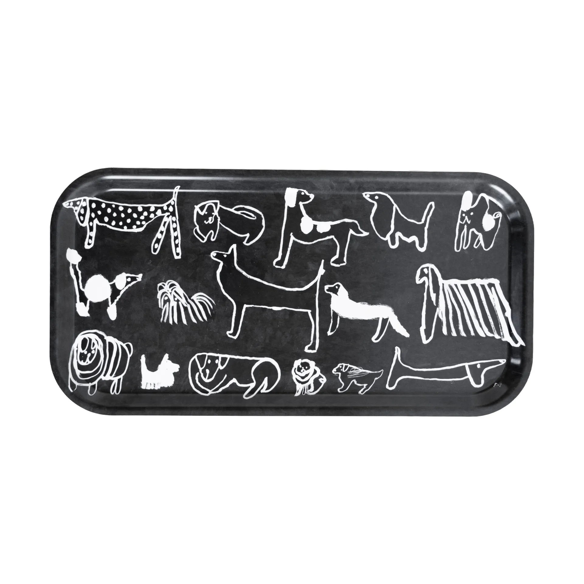 Dogs bakke 22x43 cm, Black-white Fine Little Day