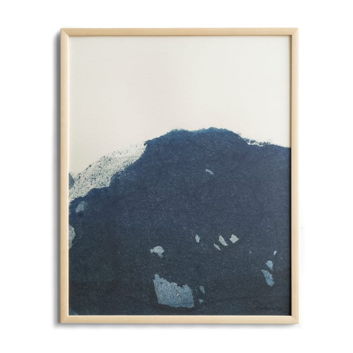 Dyeforindigo ocean 2 plakat 40x50 cm - Blå/Hvid - Fine Little Day