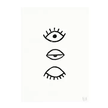 Eye Eye plakat - 50x70 cm - Fine Little Day