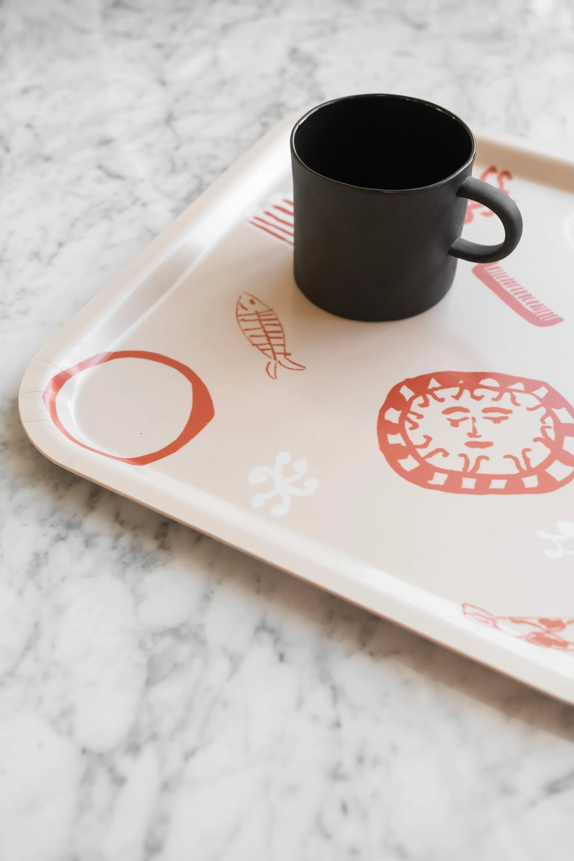 Figures bakke 32x32 cm, White-Red Fine Little Day