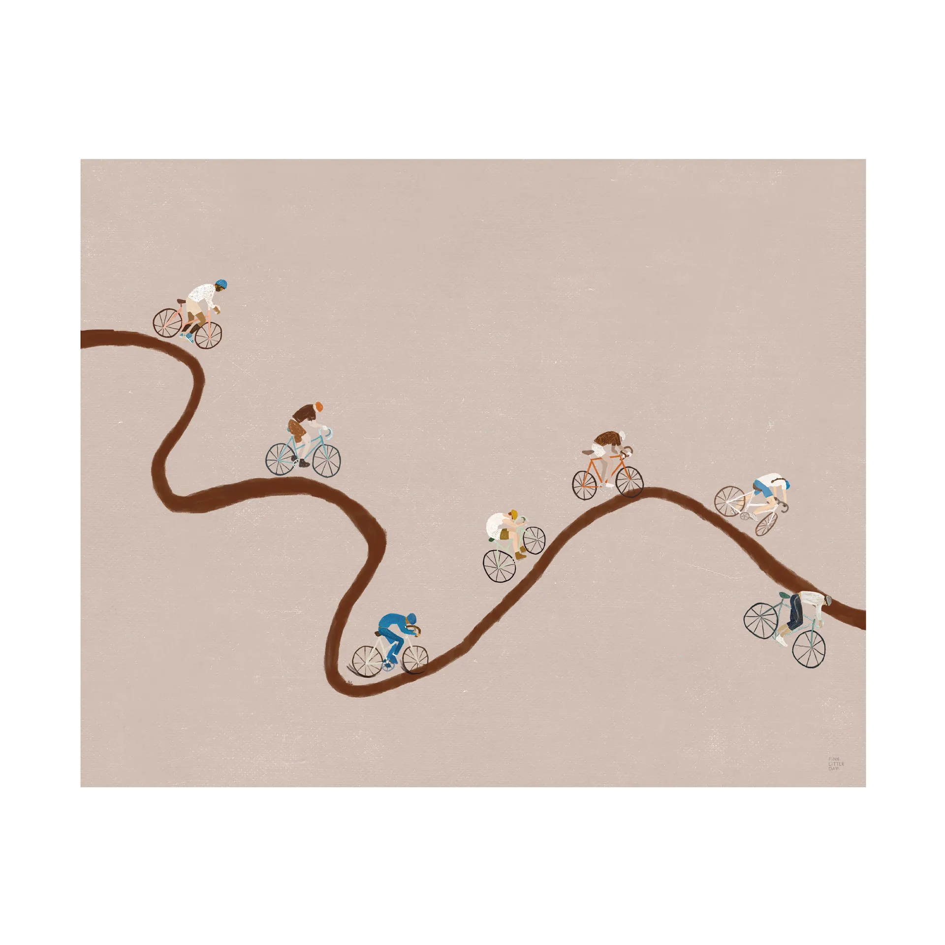 Giro plakat, Beige, 40x40 cm Fine Little Day