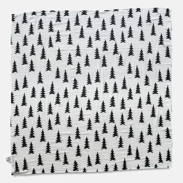 Gran musselinplaid 120x120 cm - Sort/Hvid - Fine Little Day