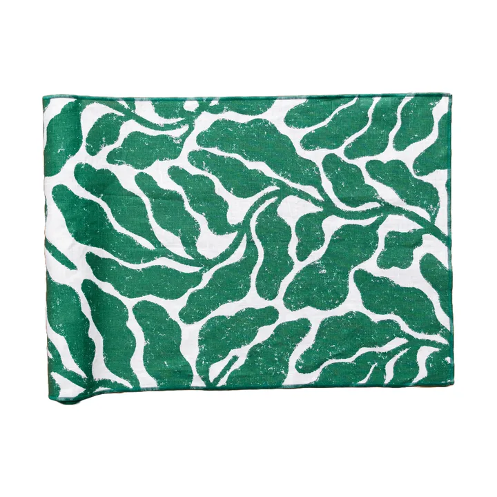 Leaves løber - Green, 45x180 cm - Fine Little Day