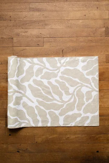 Leaves løber - Sand, 45x180 cm - Fine Little Day