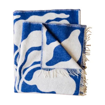 Leaves plaid 130x220 cm - Blue-white - Fine Little Day