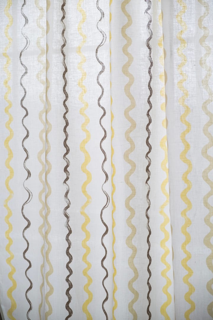 Randig stof, White-yellow Fine Little Day