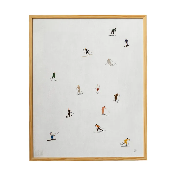 Skiers plakat 40x50 cm - Lysegrå - Fine Little Day