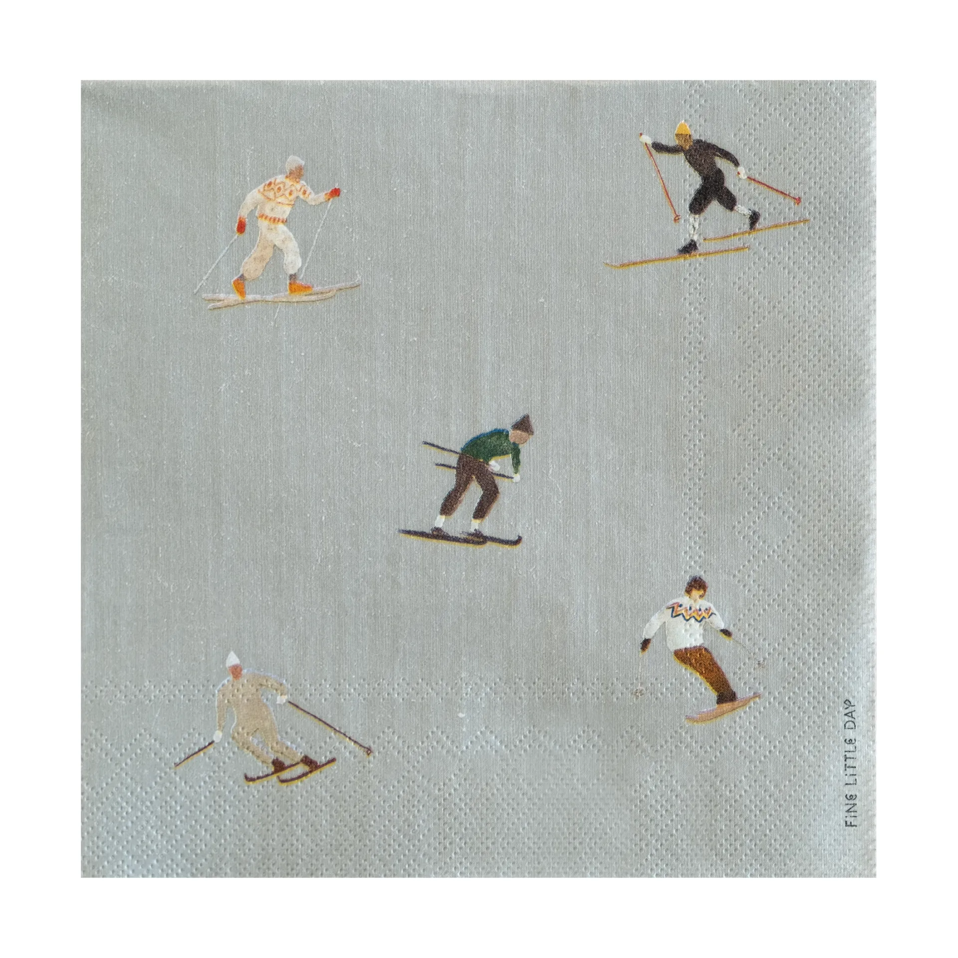 Skiers serviet 25-pak, Grey Fine Little Day