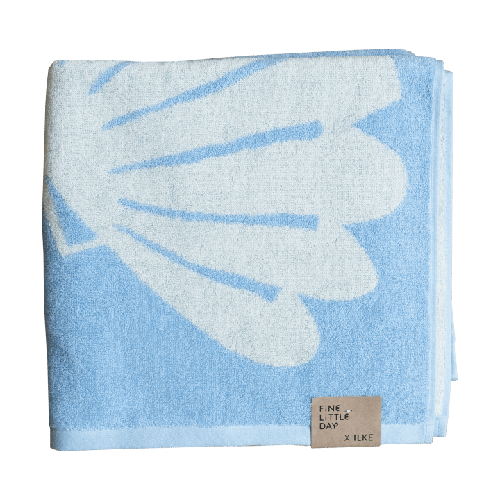 Snäcka badehåndklæde 70x140 cm - Blue - Fine Little Day
