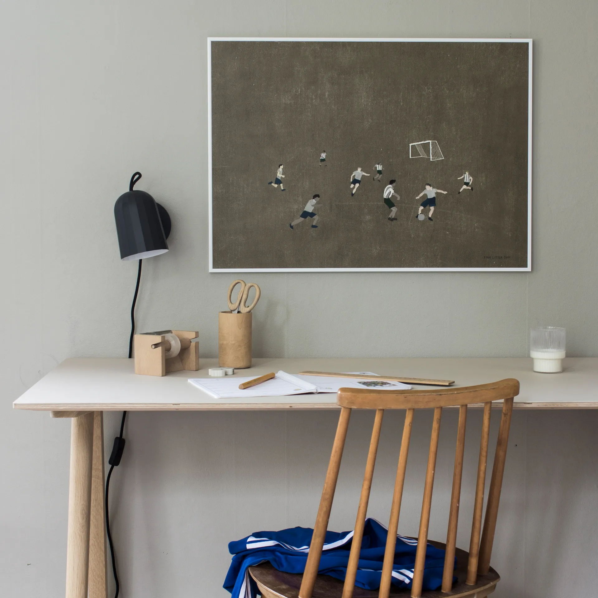 Soccer plakat 50x70 cm, Brun Fine Little Day