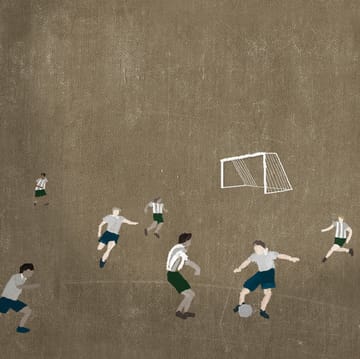 Soccer plakat 50x70 cm - Brun - Fine Little Day