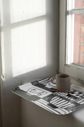 Stilleben bakke 33x43 cm - Sort/Hvid - Fine Little Day