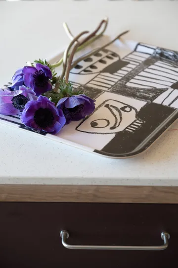 Stilleben bakke 33x43 cm - Sort/Hvid - Fine Little Day