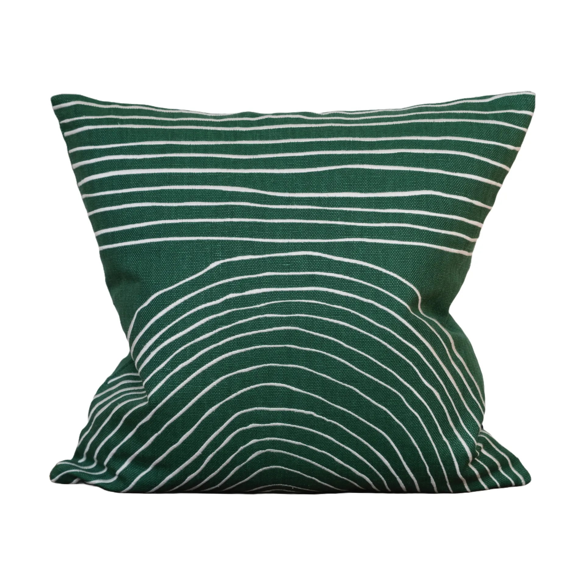 Strå pudebetræk 48x48 cm, Green Fine Little Day
