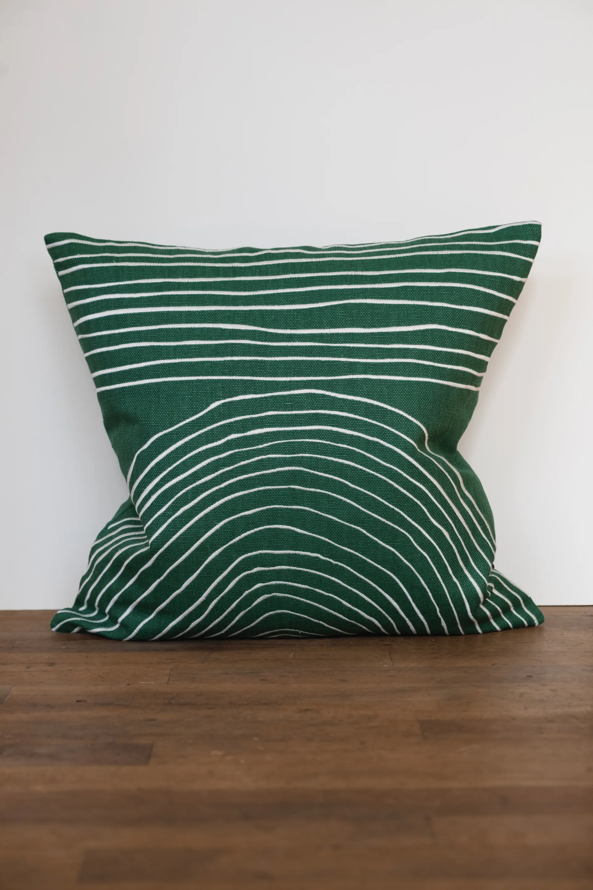 Strå pudebetræk 48x48 cm, Green Fine Little Day