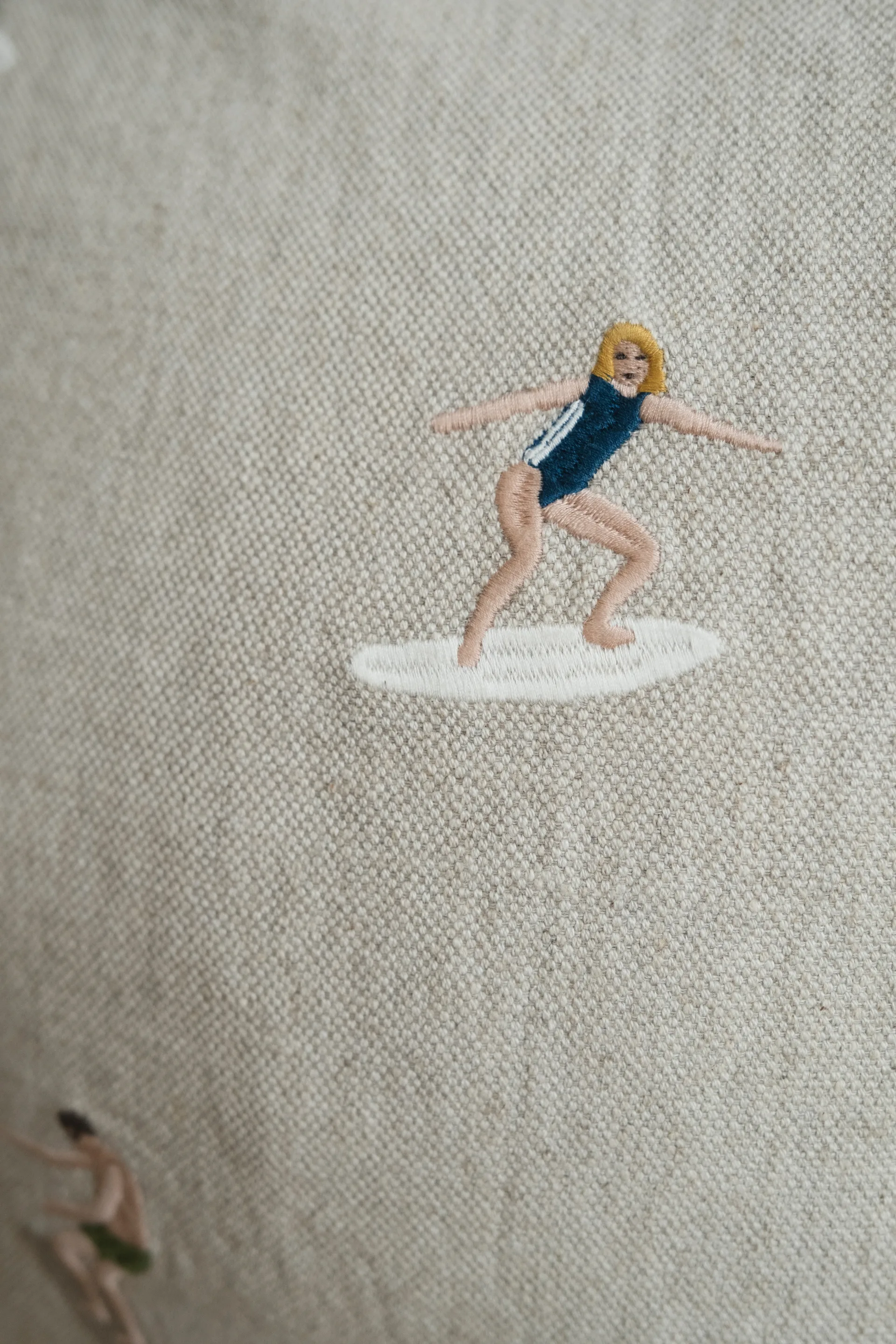 Surfers pudebetræk 48x48 cm, Natur Fine Little Day