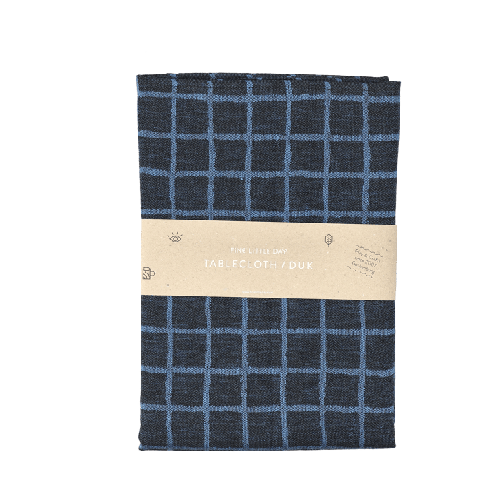 Ternet jacquardvævet borddug 147x147 cm - Blue-black - Fine Little Day
