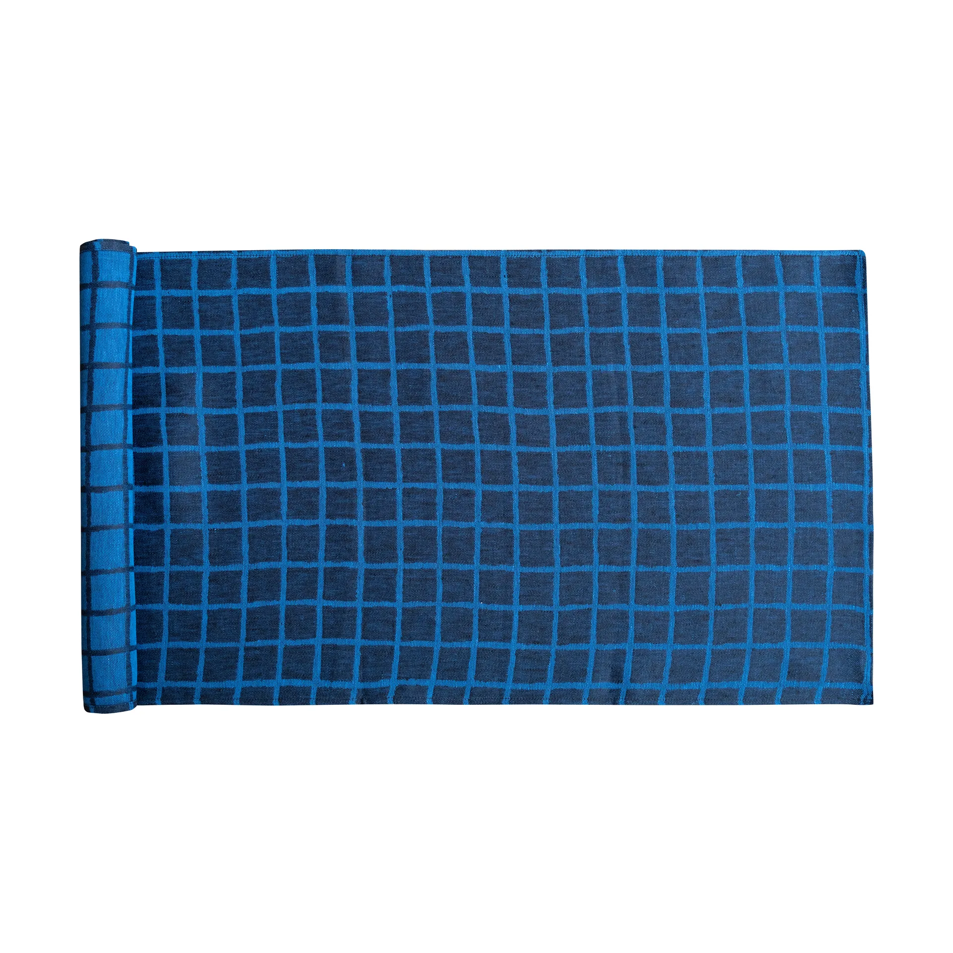 Ternet jacquardvævet bordløber 45x150 cm, Blue-black Fine Little Day