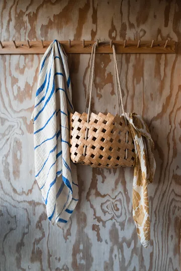 Våg musselintæppe 120x120 cm - Blue - Fine Little Day