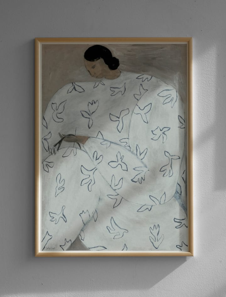 White Flower plakat 50x70 cm - Nude - Fine Little Day