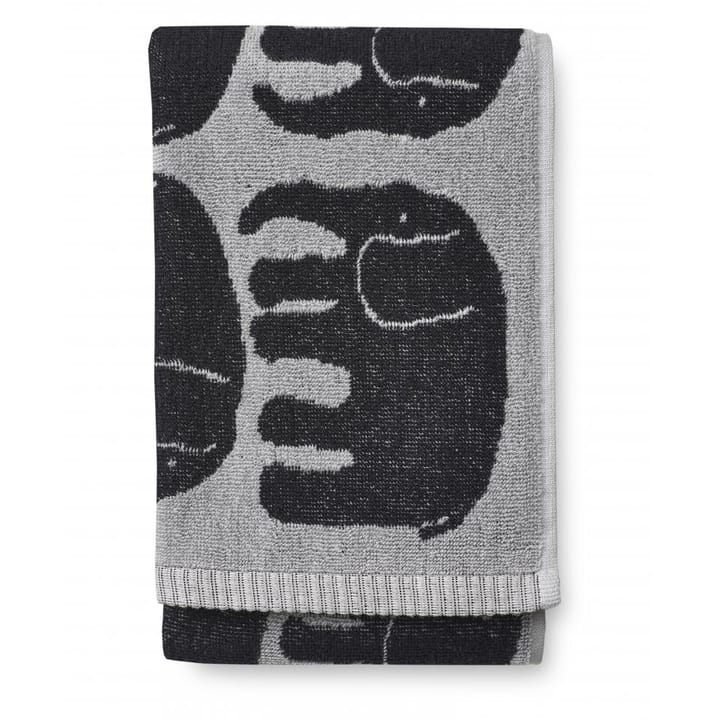 Elefantti håndklæde 50x70 cm - Sort-grå - Finlayson